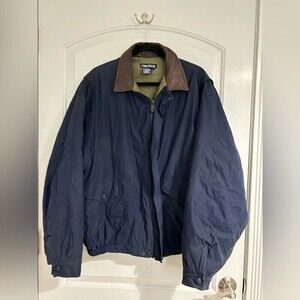 Nautica Vintage 90s Oversized Barn Collared Jacket size large cottage core